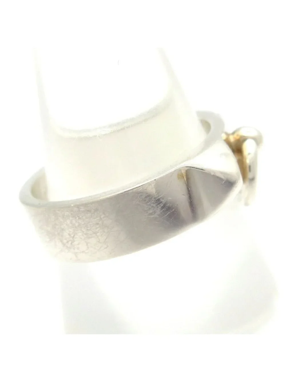 Hermes Ring 51 Collier de Champagne Silver
